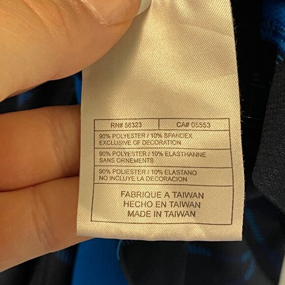 Nike Golf FitDry Polo Shirt XL Blue Diamond Print Dri-FIT Style - Picture 5 of 5